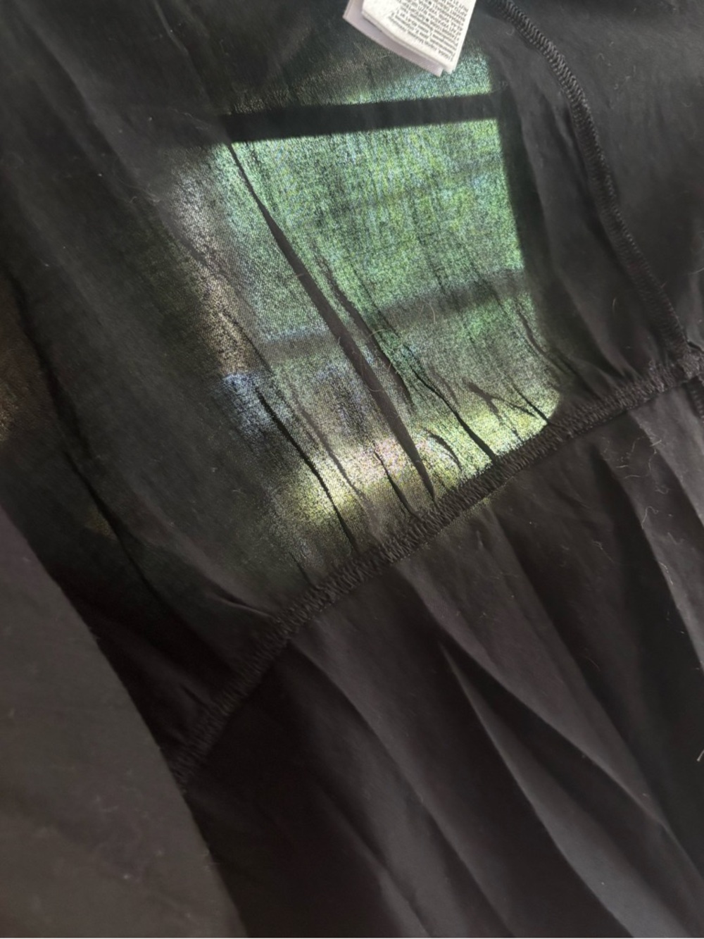 GAP Black Tiered Maxi Dress with Ruffle Shoulders- Size Large - Picture 10 of 10